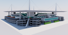 Load image into Gallery viewer, Hard Rock Stadium - Tennis - Miami USA 3D model
