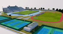 Load image into Gallery viewer, Hodges Stadium North Florida University Jacksonville USA 3D model