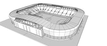 Load image into Gallery viewer, KSU Stadium 3D Model – Saudi Arabia Stadium Replica