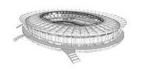 Load image into Gallery viewer, National Athletics Centre Budapest Hungary 3D model