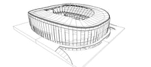 Load image into Gallery viewer, New Highmark Stadium Buffalo Bills USA nfl 3d geniusandgerry arena 3d model 3d stadium