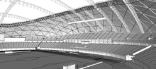Load image into Gallery viewer, Oita Dome Stadium - Japan 3D model
