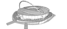 Load image into Gallery viewer, Wembley Stadium 3D Model UEFA Football Venue