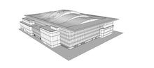 Load image into Gallery viewer, Wintrust Arena Chicago USA 3D model