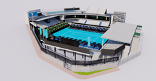 Load image into Gallery viewer, ASB Tennis Centre - Auckland New Zealand 3D model