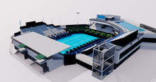 Load image into Gallery viewer, ASB Tennis Centre - Auckland New Zealand 3D model