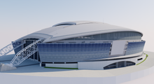 Load image into Gallery viewer, AT&T Stadium 3D Model - Dallas Cowboys NFL Stadium