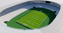 Load image into Gallery viewer, Ajinomoto Stadium - Tokyo 3D model