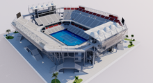 Load image into Gallery viewer, Arena GNP Seguros 3D Model - Acapulco Mexico Stadium 3D