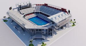 Arena GNP Seguros - Acapulco Mexico 3D model