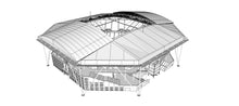 Load image into Gallery viewer, Arthur Ashe Stadium 3D Model – US Open Tennis Venue New York