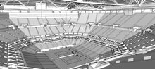 Load image into Gallery viewer, Arthur Ashe Stadium 3D Model – US Open Tennis Venue New York