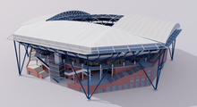 Load image into Gallery viewer, Arthur Ashe Stadium 3D Model – US Open Tennis Venue New York