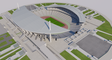 Load image into Gallery viewer, Ataturk Olympic Stadium 3D model – Istanbul sports venue