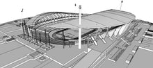 Load image into Gallery viewer, Ataturk Olympic Stadium 3D model – Istanbul sports venue