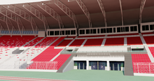 Load image into Gallery viewer, Bahrain National Stadium 3D model