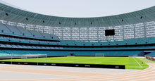 Load image into Gallery viewer, Baku Olympic Stadium - Azerbaijan 3D model
