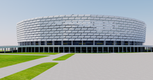 Load image into Gallery viewer, Baku Olympic Stadium - Azerbaijan 3D model
