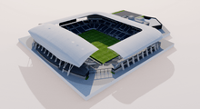 Load image into Gallery viewer, Banc of California Stadium - Los Angeles 3D model