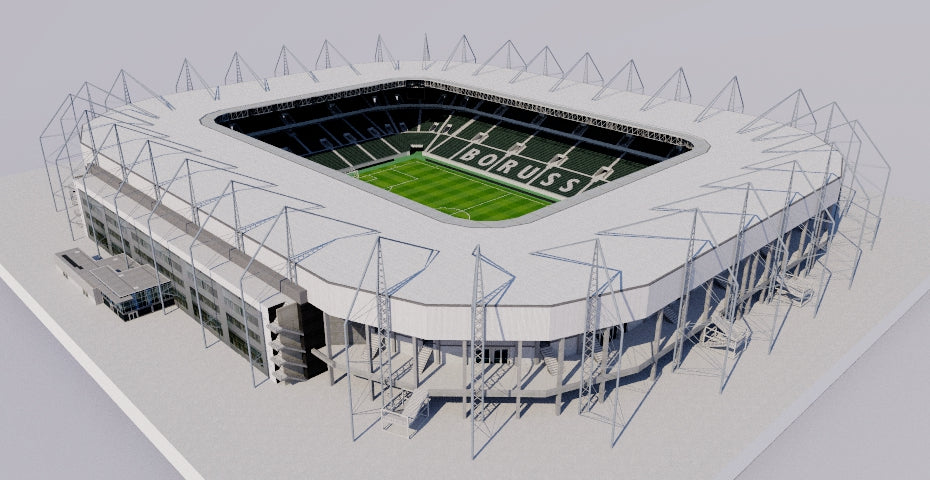 Borussia-Park - Monchengladbach 3D model – Genius&Gerry