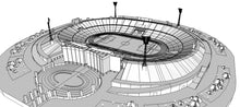 Load image into Gallery viewer, Cairo International Stadium 3D Model – Egypt Stadium Replica