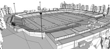 Load image into Gallery viewer, Estadio Charrúa - Montevideo, Uruguay 3D model