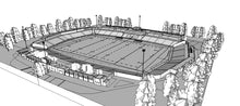 Load image into Gallery viewer, Estadio Charrúa - Montevideo, Uruguay 3D model