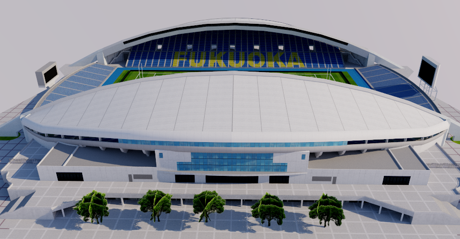 Level5 Stadium - Fukuoka, Japan 3D model – Genius&Gerry Level5 Stadium - Fukuoka, Japan 3D model – Genius&Gerry
