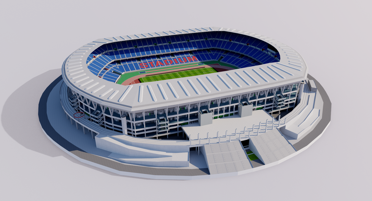 International Stadium Yokohama - Japan 3D model – Genius&Gerry