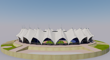 Load image into Gallery viewer, King Fahd International Stadium 3D Model Riyadh Stadium