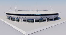 Load image into Gallery viewer, Krestovsky Stadium - Saint Petersburg, Russia 3D model