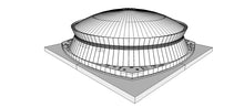 Load image into Gallery viewer, Superdome New Orleans 3D Model NFL Stadium Replica