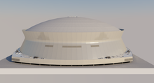 Load image into Gallery viewer, Superdome New Orleans 3D Model NFL Stadium Replica