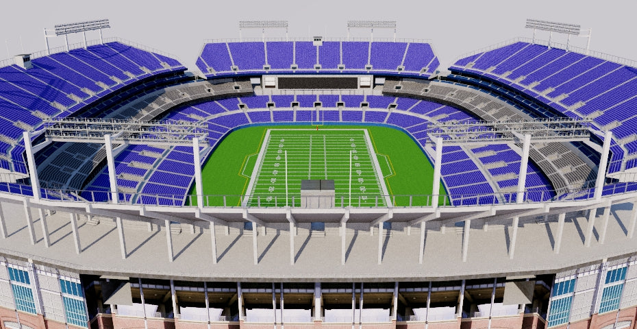 3D model MT Bank Stadium - Baltimore VR / AR / low-poly