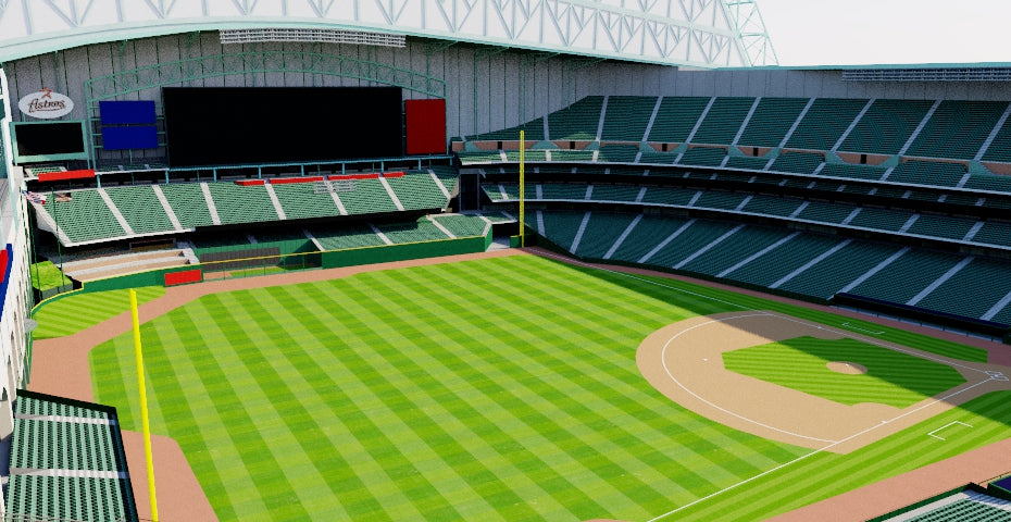 Houston Astros Game Used Stadium Sign Minute Maid Park Suite 40 Enron MLB  AUTH