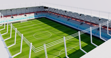 Load image into Gallery viewer, New National Stadium - Luxembourg 3D model