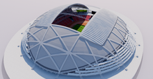 Load image into Gallery viewer, National Stadium Singapore 3D model