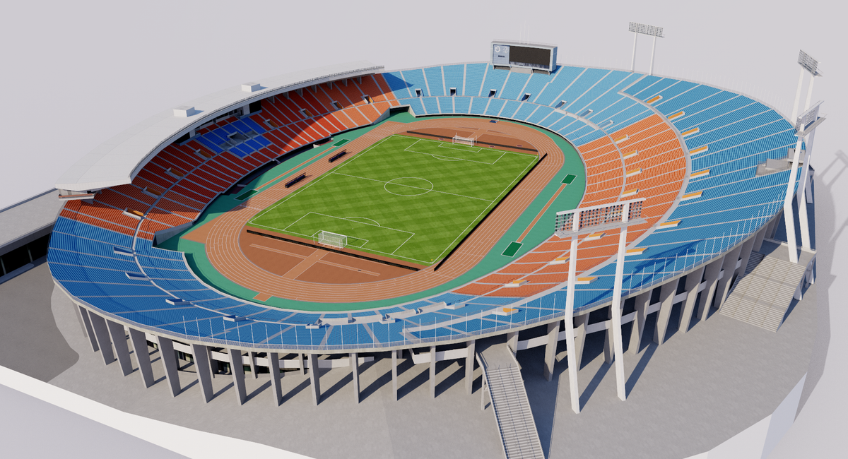 Old National Stadium Tokyo - Japan 3D model – Genius&Gerry
