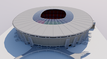 Load image into Gallery viewer, Puskás Arena 3D football stadium model – Budapest stadium