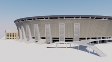 Load image into Gallery viewer, Puskás Arena 3D football stadium model – Budapest stadium