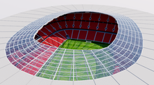 Load image into Gallery viewer, Puskás Arena 3D football stadium model – Budapest stadium