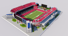 Load image into Gallery viewer, Raymond James Stadium 3D Model – Tampa Stadium Replica