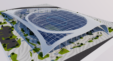 Load image into Gallery viewer, SoFi Stadium Los Angeles 3D Model NFL Venue
