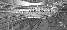Load image into Gallery viewer, SoFi Stadium Los Angeles 3D Model NFL Venue