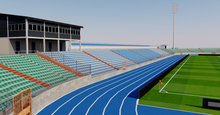Load image into Gallery viewer, Stade Josy Barthel - Luxembourg 3D model