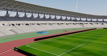 Load image into Gallery viewer, Stade Sebastien Charlety 3D Model – Paris stadium replica