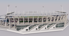 Load image into Gallery viewer, Stade Sebastien Charlety 3D Model – Paris stadium replica