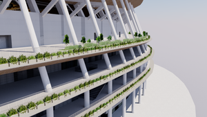 New National Stadium Tokyo - 2020 Olympics 3D model