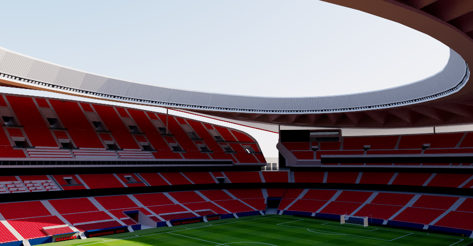 Wanda Metropolitano Stadium 'Atlético Madrid' 3D Cardboard