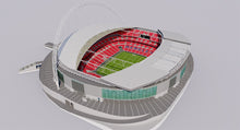 Load image into Gallery viewer, Wembley Stadium 3D Model UEFA Football Venue